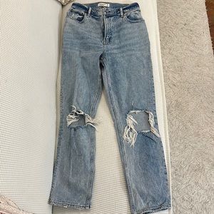 Abercrombie the 90s straight ultra high rise jeans curve love